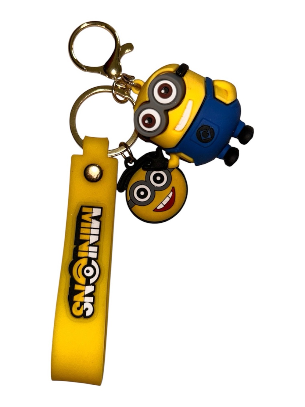 Minions Yellow & Blue Keychain with Silicone Strap